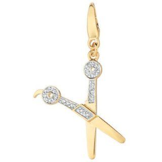 Scissors Charm in Gold Jewelry