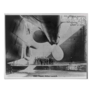 RMS Titanic   Steamship Before Launch Print
