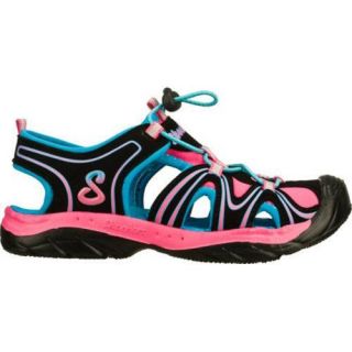 Girls' Skechers Cape Cod Black/Pink Skechers Sandals