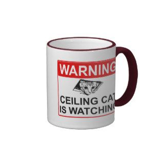 Ceiling Cat Sign Mug