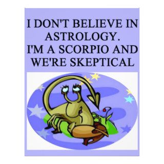 SCORPIO astrology joke Flyer Design