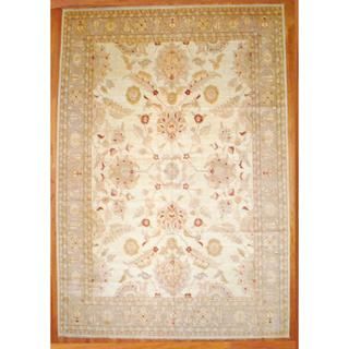 Afghan Hand knotted Vegetable Dye Ivory/ Beige Wool Rug (12'7 x 18'3) Oversized Rugs