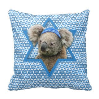 Hanukkah Star of David   Koala Bear Pillow