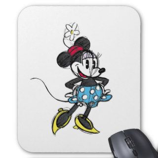 Classic Minnie Sketch Mouse Pad