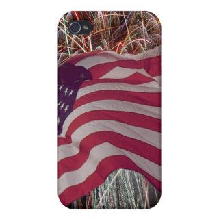 American Flag and Fireworks iPhone 4/4S Case