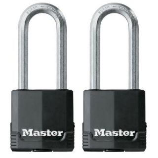 Master Lock Magnum 2 in. Covered Laminated Padlock with 2 1/2 in. Shackle (2 Pack) M515XTLJHCSEC