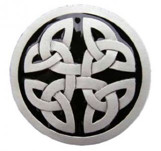 Celtic Round Knot Colored Pewter Novelty Belt Buckle Clothing
