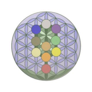 Flower of Life, Sacred Geometry Beverage Coaster