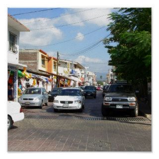 Streets of Zihuatanejo Print