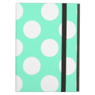 Aquamarine and White Dots Case For iPad Air