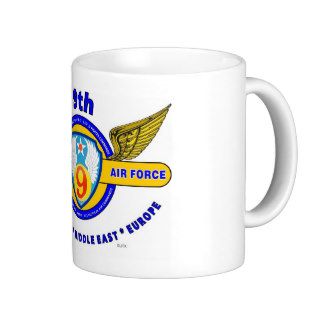 9TH ARMY AIR FORCE "ARMY AIR CORPS" WW II COFFEE MUGS