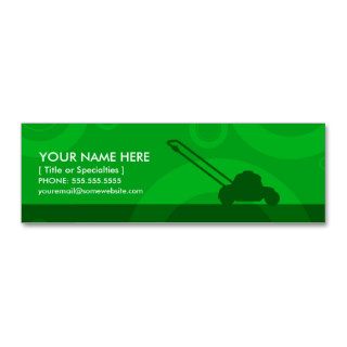 green rings mowing business card templates