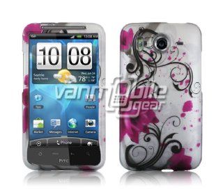 VMG For HTC Inspire 4G Cell Phone Graphic Image Design Faceplate Hard Case Cover   Pink Lotus Cell Phones & Accessories