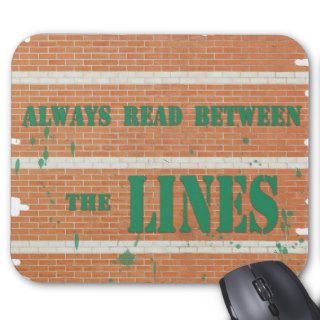 Read Between the Lines Mousepads