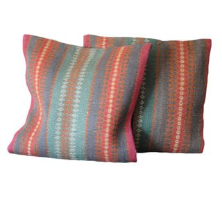 Tribal Indo Kilim Pillows (Set of 2) Throw Pillows