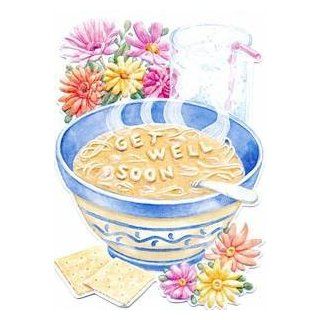 Get Well Greeting Card   Soup Health & Personal Care