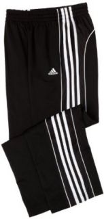 adidas Boys 8 20  Layup Pant,Black, White,Small Clothing