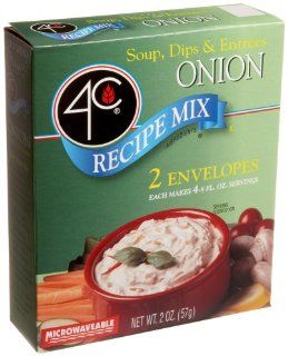 4C Recipe Mix Soup, Dips & Entrees, Onion, 2 Ounce Boxes (Pack of 24)  Grocery & Gourmet Food