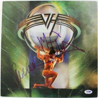 Alex Van Halen & Michael Anthony Signed Album Cover Psa/dna #q45783   Autographed CD's Entertainment Collectibles