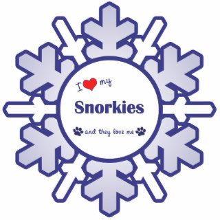 I Love My Snorkies (Multiple Dogs) Photo Cutouts