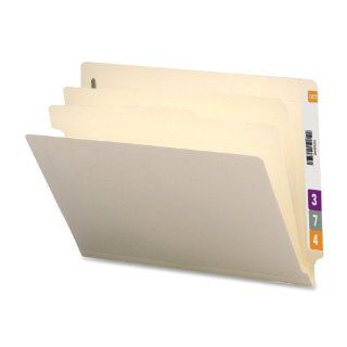 Sparco Classification Folder, End Tab, 2 Div, 10 per Box, Manila (SPRSP18254)  Top Tab Classification Folders 