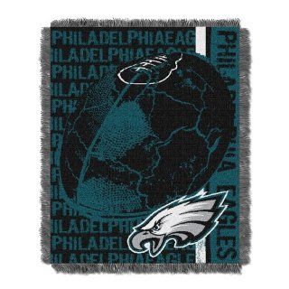 NFL Philadelphia Eagles 48 x 60 Inch Double Play Jacquard Triple Woven Throw  Sports Fan Throw Blankets  Sports & Outdoors