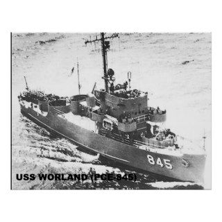 USS WORLAND (PCE 845) PRINT