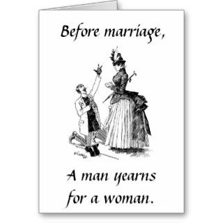Funny Before Marriage Card
