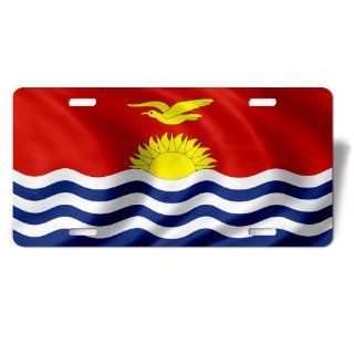 License Plate with Flag of Kiribati 