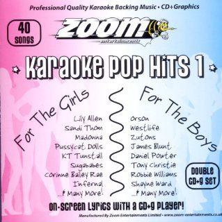 Zoom Karaoke Pop Hits 1   Double CD+G Album   40 Songs Music