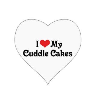 I Love My Cuddle Cakes Sticker