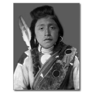 Chinook Native American Man Post Cards