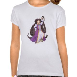 Black Rapunzel with Twists Girls tshirt
