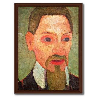 De Portrait Of Rainer Maria Rilke By Paula Post Cards