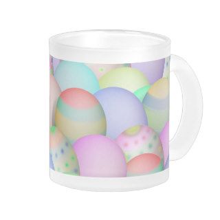 Colored Easter Eggs Background Mugs
