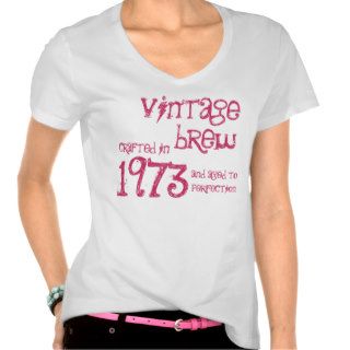 40th Birthday Gift 1973 Vintage Brew Tshirts