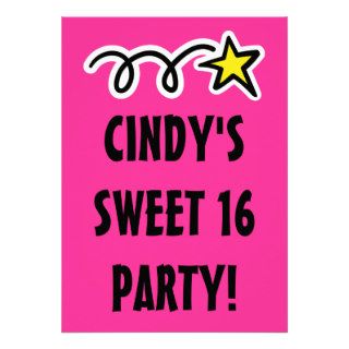 Sweet 16 party invitations for sixteenth birthday