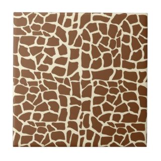 Giraffe pattern animal print ceramic tile