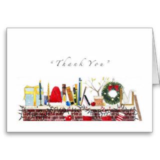 Thank You   Fireplace Decoration Card