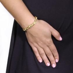 Toscana Collection Goldtone Byzantine Chain Bracelet Palm Beach Jewelry Gold Overlay Bracelets