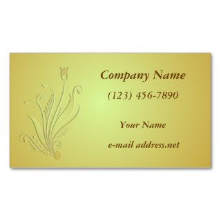 Floral cutout business cards