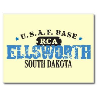 Air Force Base   Ellsworth, South Dakota Postcard