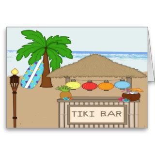 Tiki Bar Greeting Cards