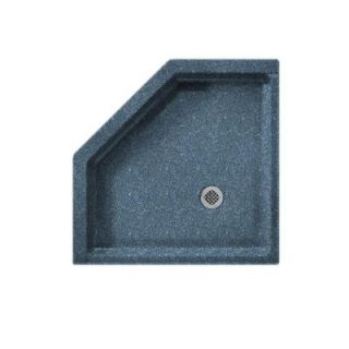 Swanstone Neo Angle 38 in. x 38 in. Single Threshold Shower Floor in Wild Indigo DISCONTINUED SN00038MD.022
