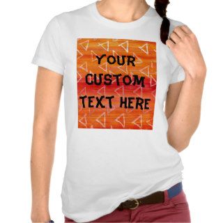 Red and Orange Tribal Print Background Tee Shirt