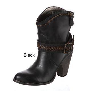 Bronx Women's Buckle/ Zipper Ankle Boots Bronx Boots