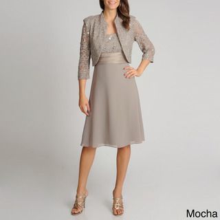 R & M Richards Women's 2 piece Mandarin Jacket Dress R & M Richards Evening & Formal Dresses