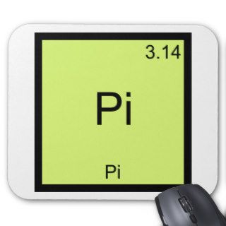 Pi   Pi Funny Math Element Chemistry T Shirt Mousepad