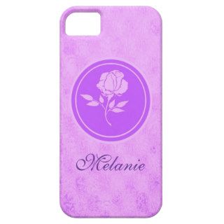 Customizable purple rose Iphone 5s case iPhone 5 Cover