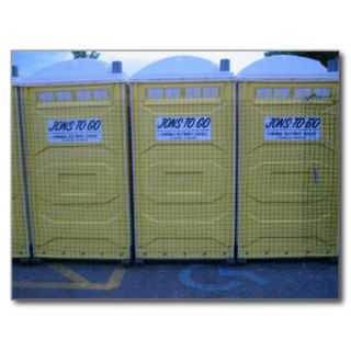 Portable Toilets Postcard